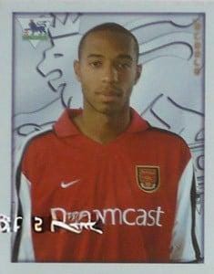 2001 Premier League Sealed Sticker Pack – Steven Gerrard, David Beckham, Henry & more Premier League Greats
