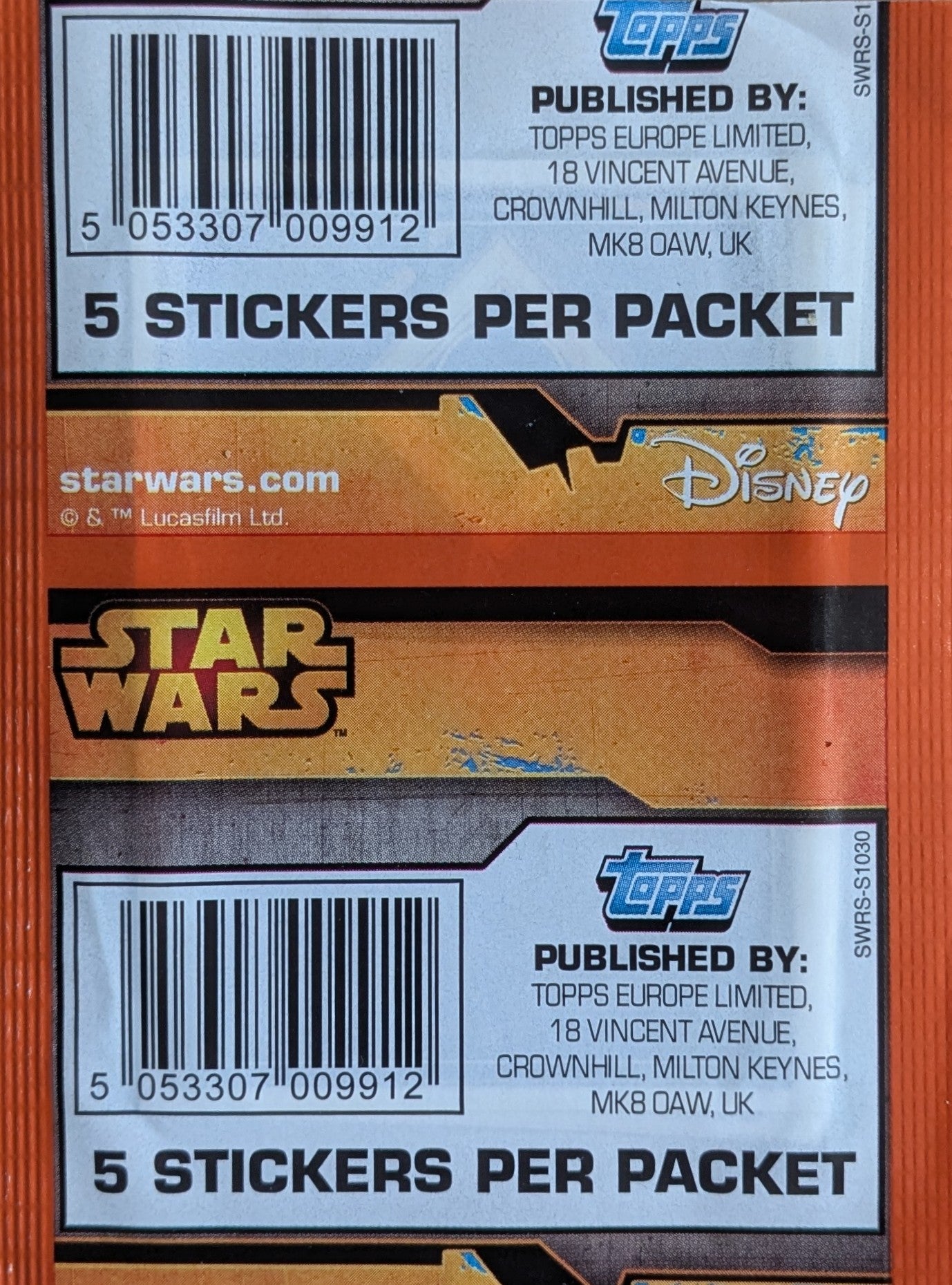 Star Wars Disney Sticker Pack