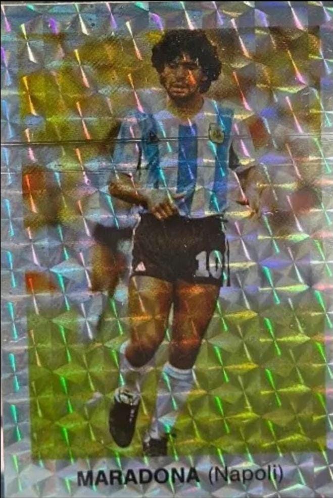 1984/85 Edis Calciatori Maradona Napoli Rookie Sticker Pack