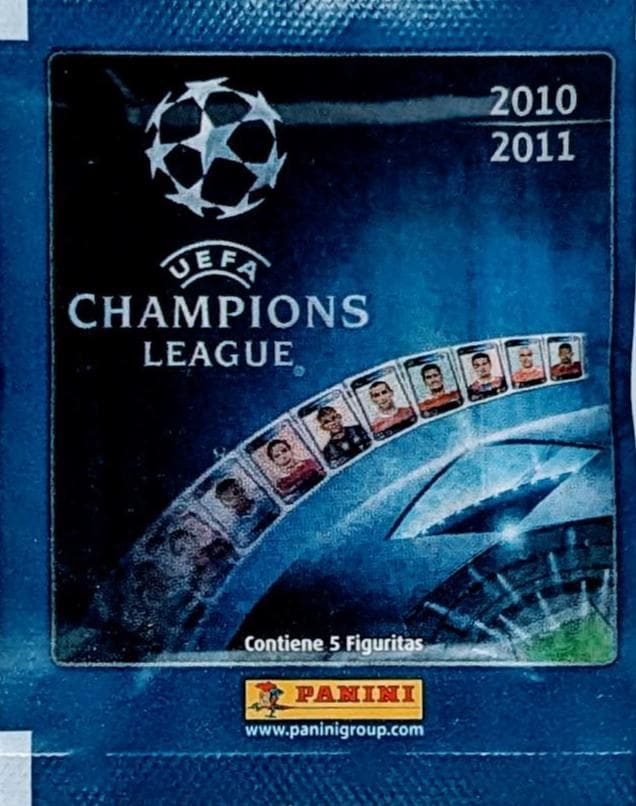 2010/11 Panini Champions League (Made in Brazil) Sealed Football Sticker Pack