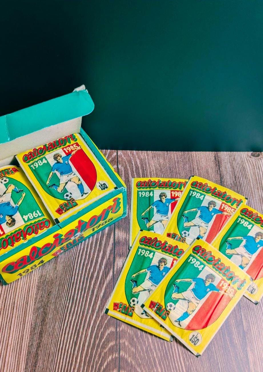 1984/85 Edis Calciatori Maradona Napoli Rookie Sticker Pack