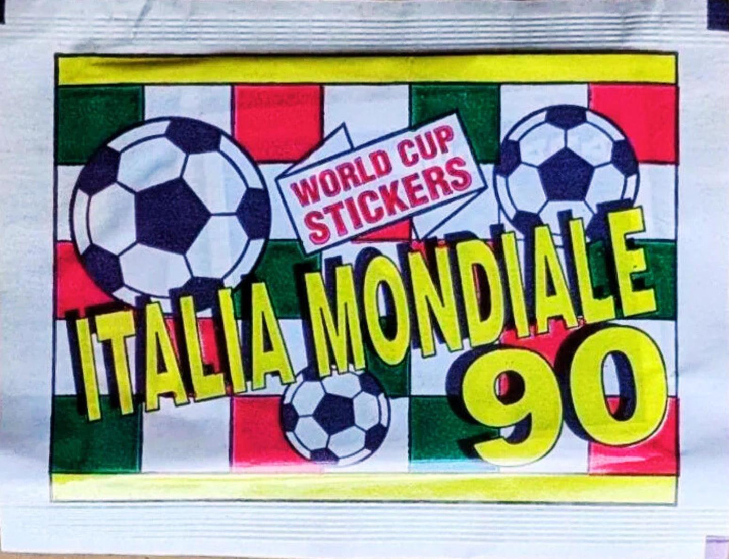 1990 Italia 90 Vallardi Sealed Sticker Pack – Maradona, Baggio, Baresi & World Cup Legends