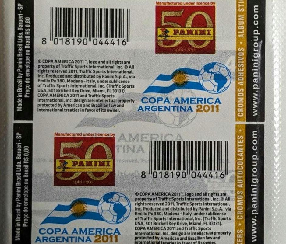 2011 Panini Copa America Sealed Football Sticker Pack