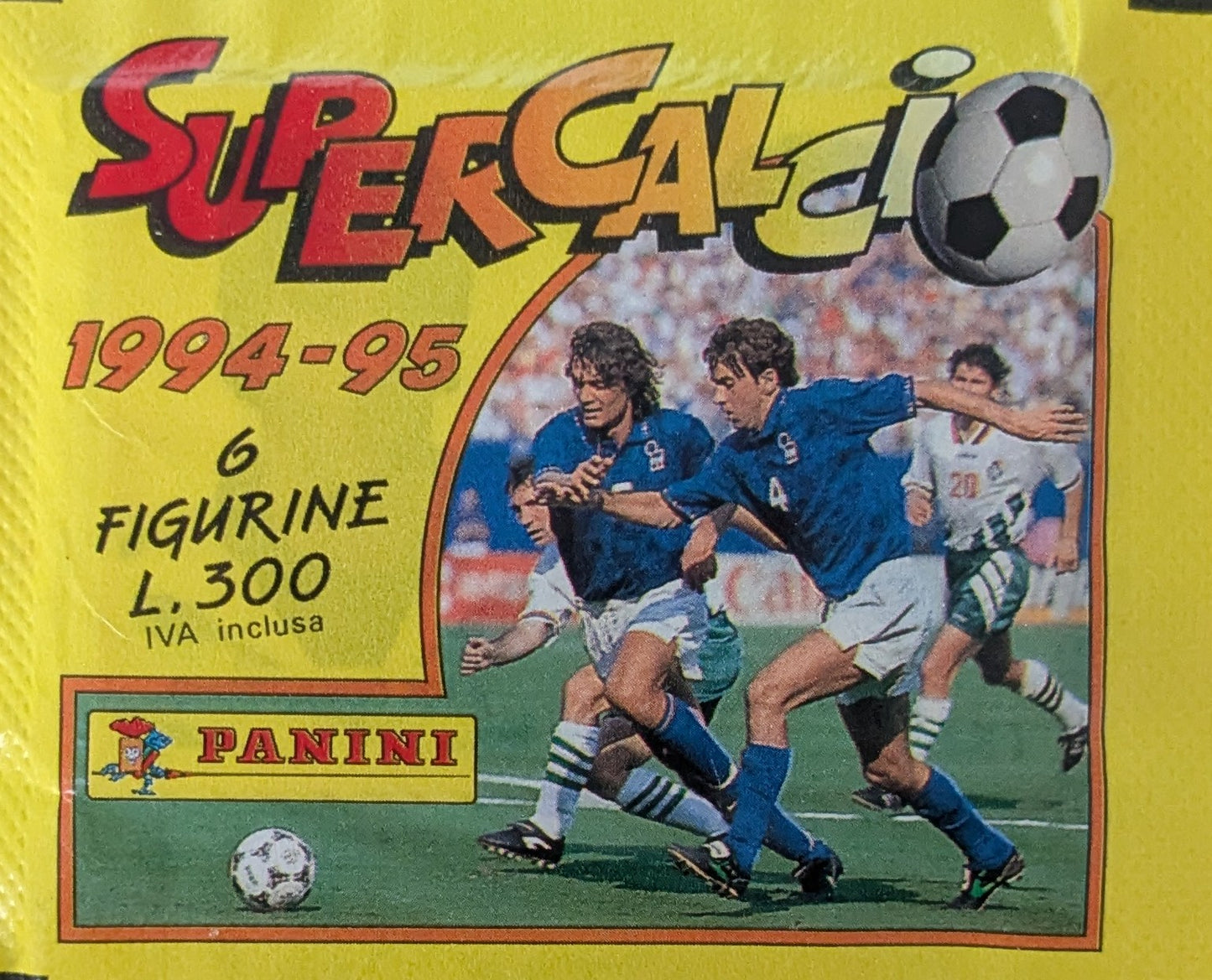 1994/95 Supercalcio Sticker Pack — Baggio, Gullit, Bergkamp, Matthäus, Batistuta & more