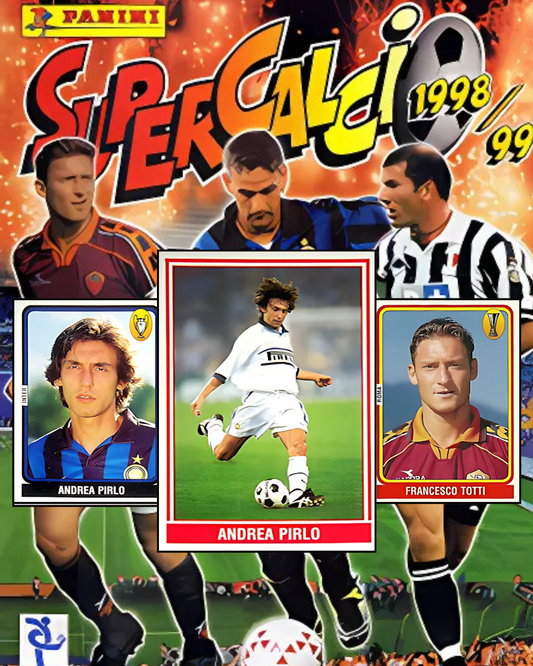 1998/99 Supercalcio Sealed Sticker Pack – Ronaldo, Batistuta, Baggio & Serie A Legends