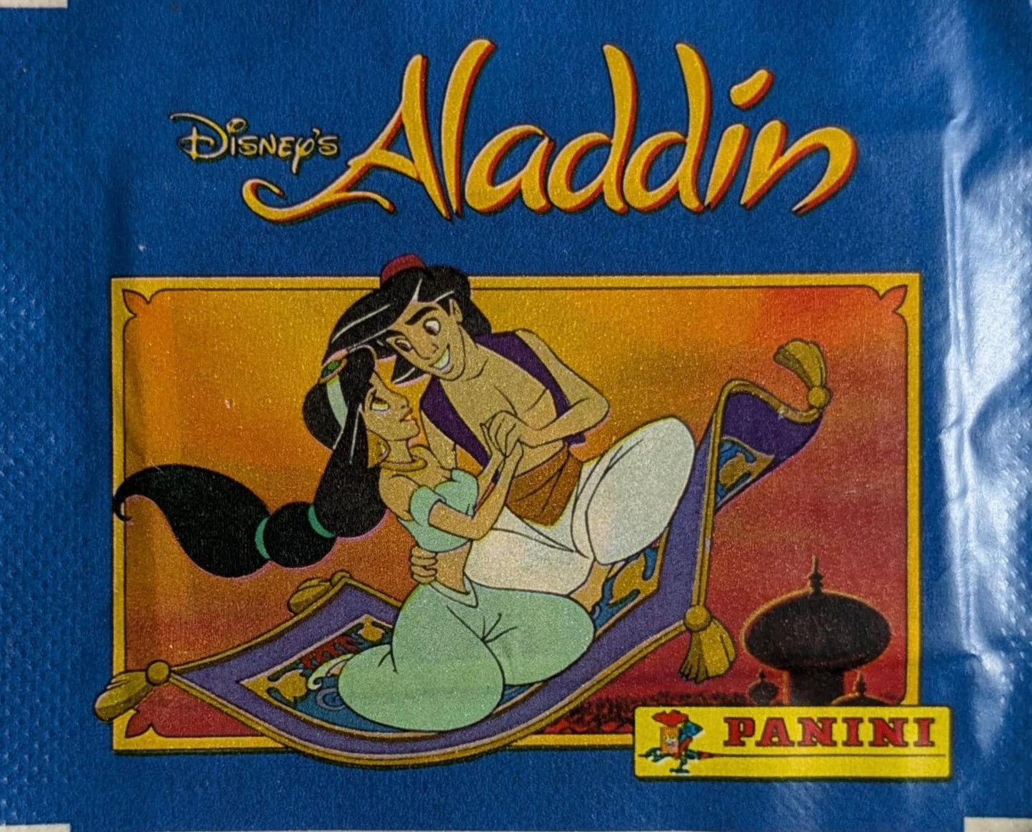 1995 Panini Disney Aladdin Sealed Sticker Pack – Vintage Collectible Movie Stickers