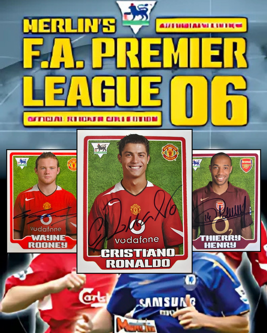 2006 Merlin Premier League Sealed Sticker Pack – Ronaldo, Rooney, Lampard, Gerrard & Premier Stars