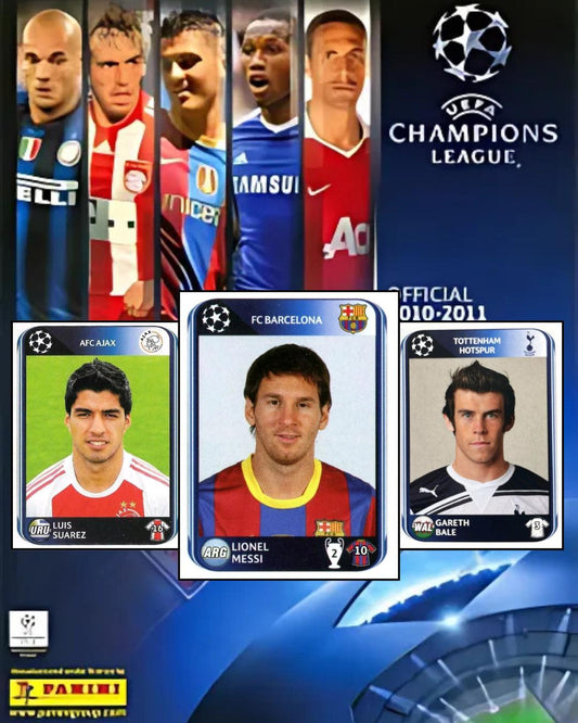 2010/11 Panini Champions League (Made in Brazil) Sealed Football Sticker Pack