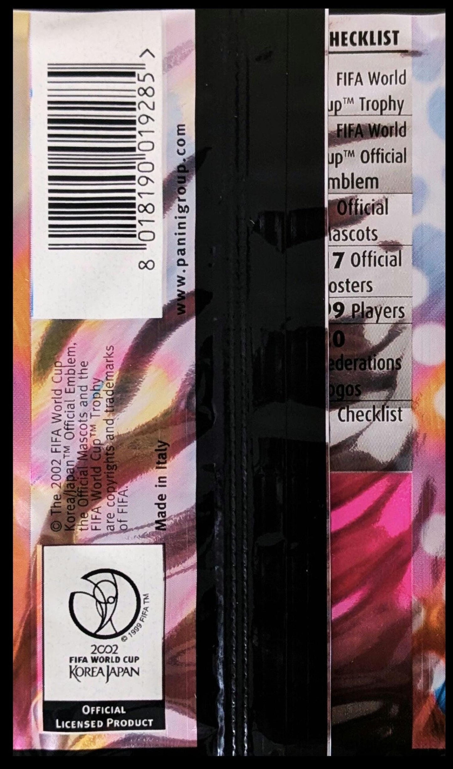 2002 Panini World Cup Sealed Football Trading Card Pack