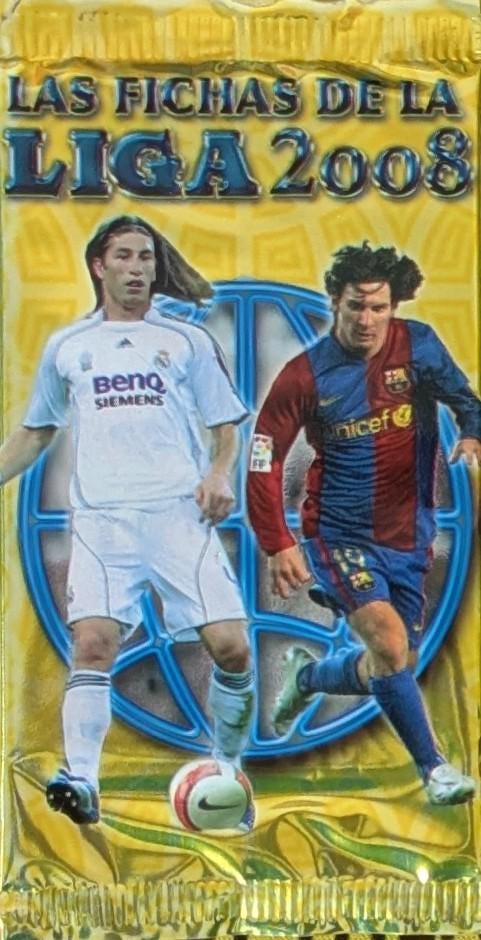 Las Fichas La Liga 2008 Vintage Retro Sealed Football Card Pack