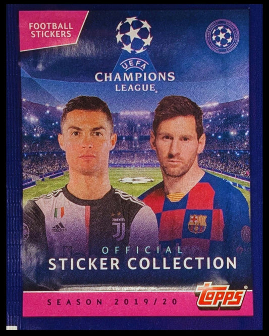 2019/20 Topps Champions League Sealed Football Sticker Pack