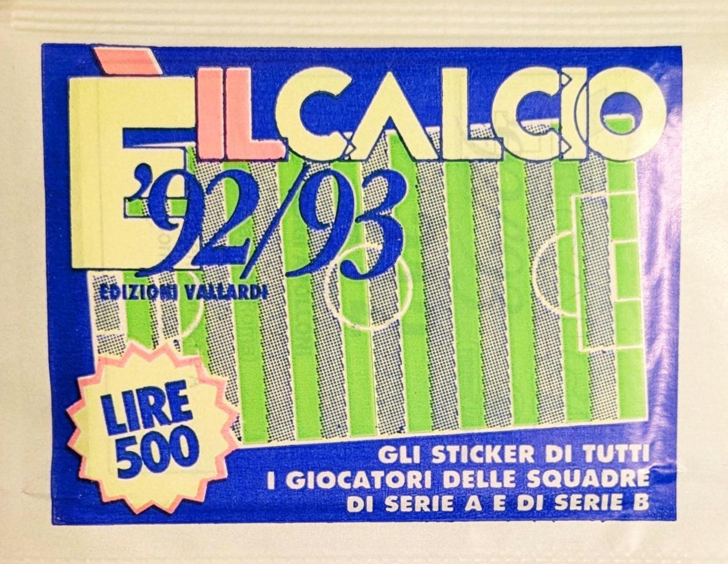 1992/93 Vallardi E II Calcio Sealed Sticker Pack – Van Basten, Gascoigne, Di Canio & More
