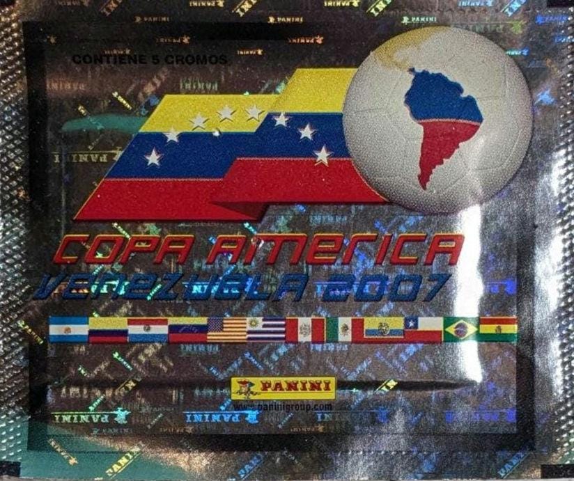 2007 Panini Copa America Sealed Football Sticker Pack