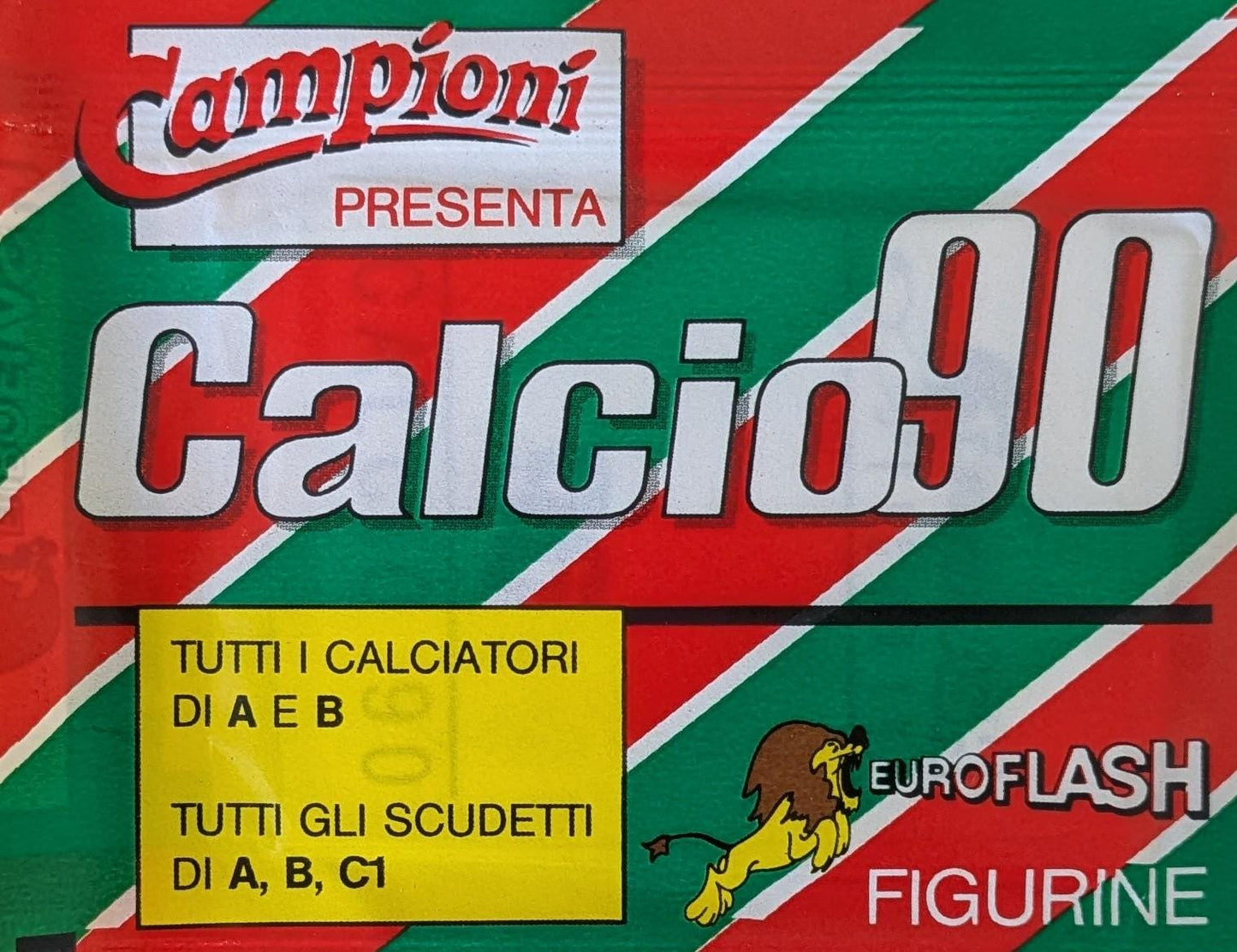 1990 Panini CalcioFlash Sealed Sticker Pack – Diego Maradona & Serie A Legends