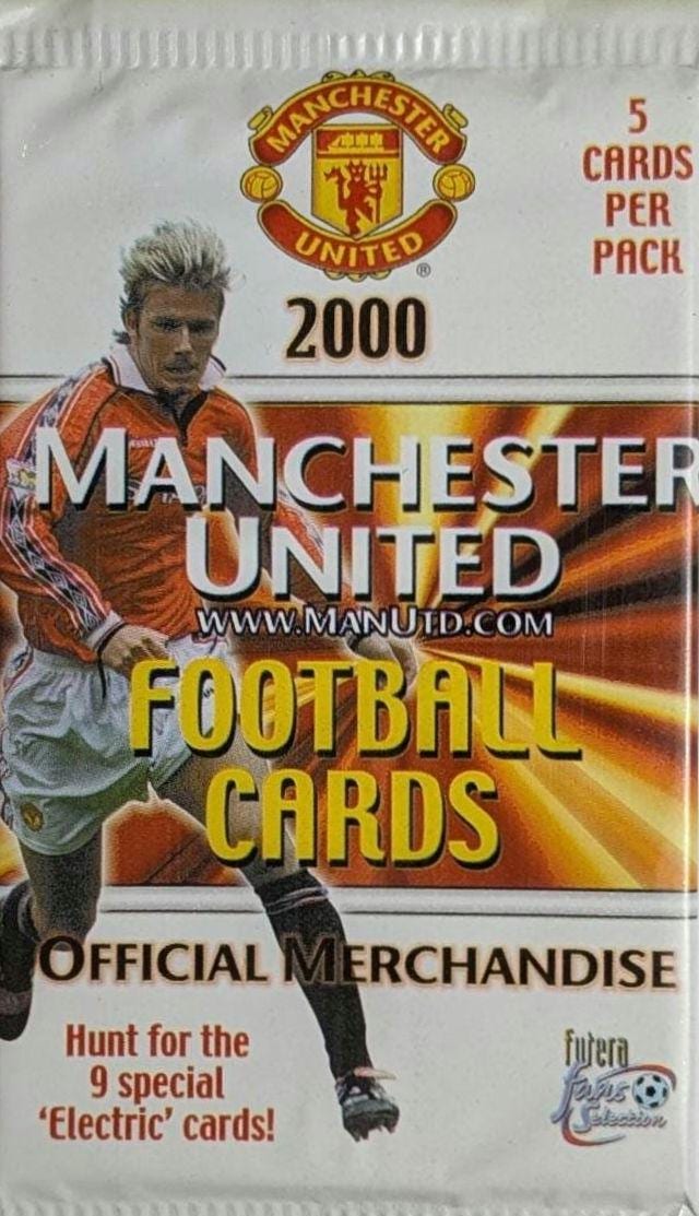 Futera 2000 Manchester United Vintage/ Retro Card Pack