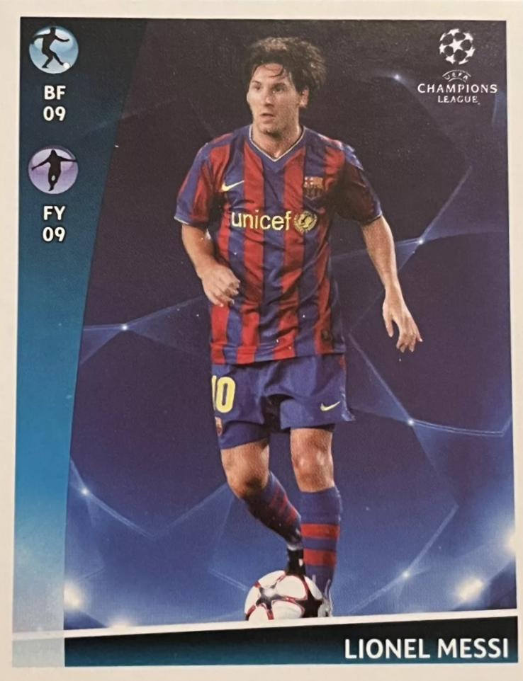 2009/10 Panini Champions League Sealed Football Sticker Pack