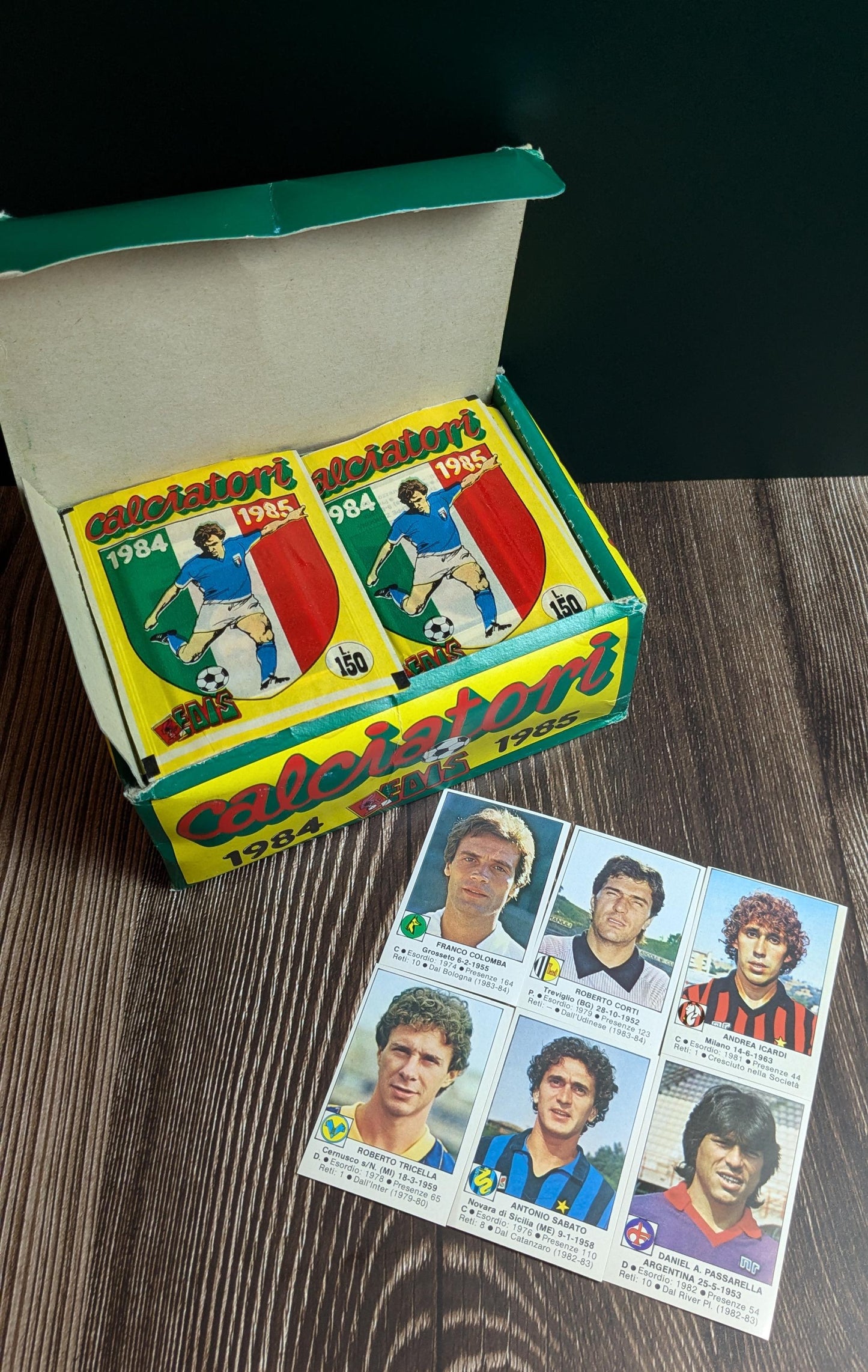 1984/85 Edis Calciatori (50 Packs!) Maradona Napoli Rookie