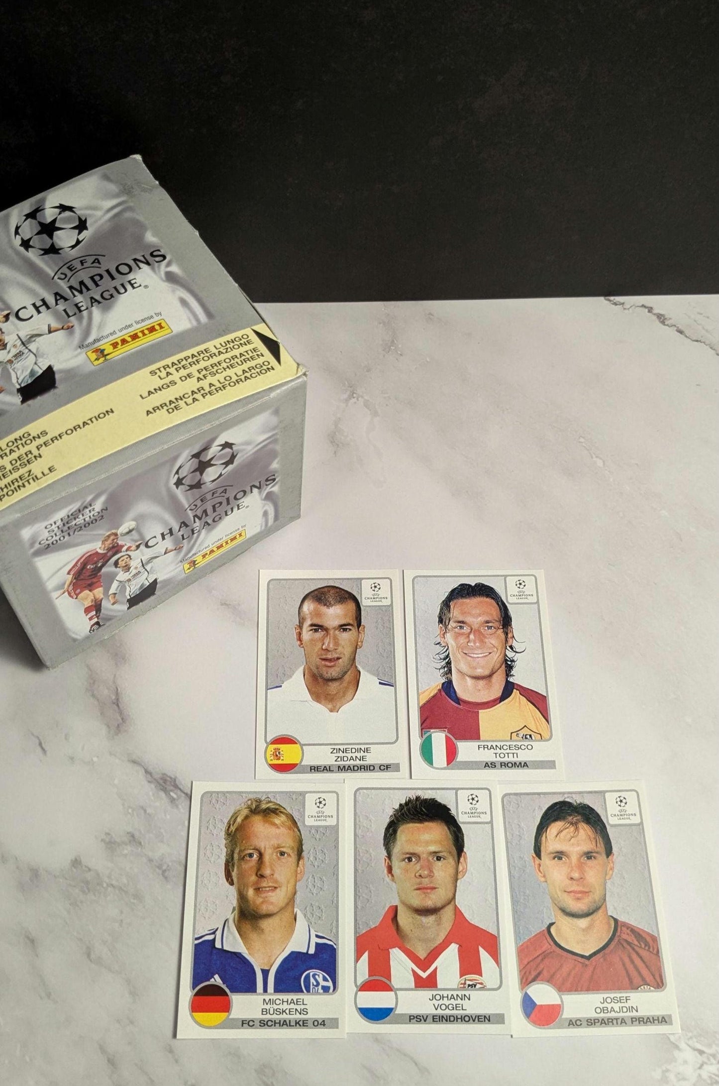 2001/2 Panini Champions League Sealed Football Sticker Pack