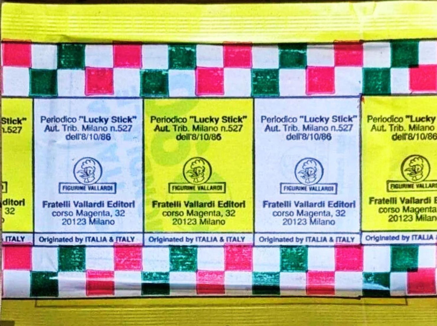 1990 Italia 90 Vallardi Sealed Sticker Pack – Maradona, Baggio, Baresi & World Cup Legends