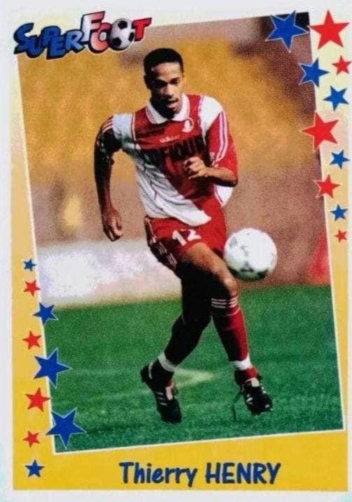 1998 Superfoot Sealed Sticker Pack – Henry, Zidane, Ginola, Vieira & Anelka, Trezeguet Rookies