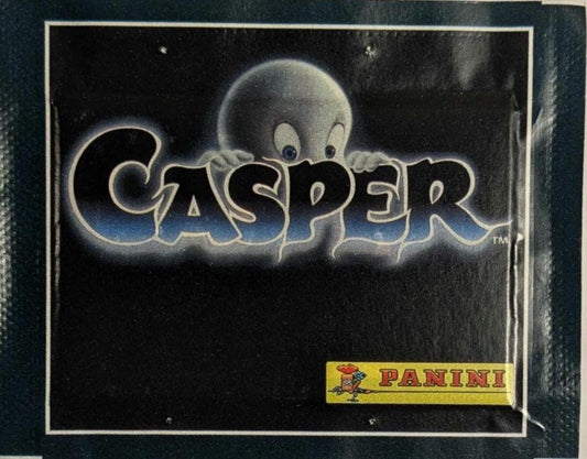 Casper the ghost with 'Casper' text and Panini logo on a dark background