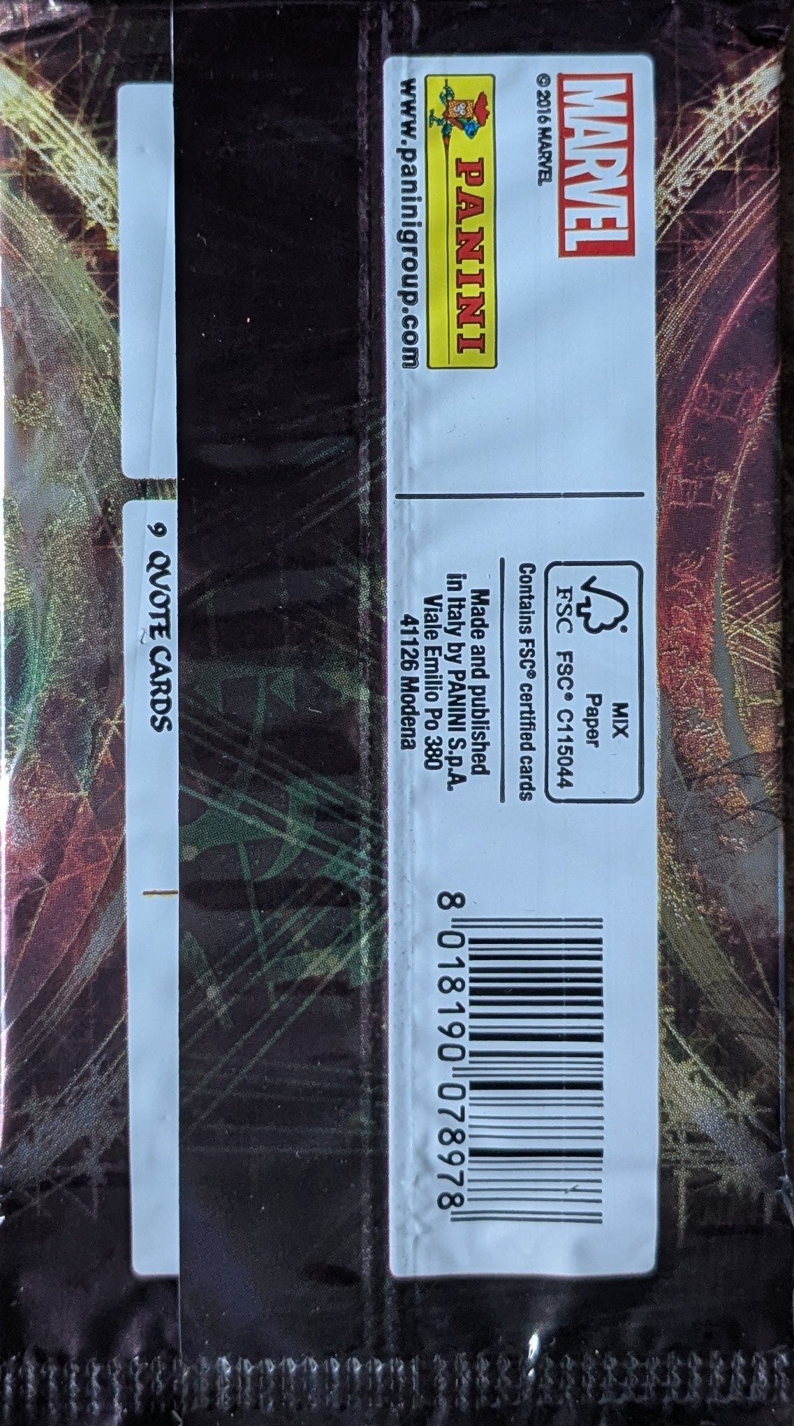 2016 Marvel Doctor Strange Trading Cards