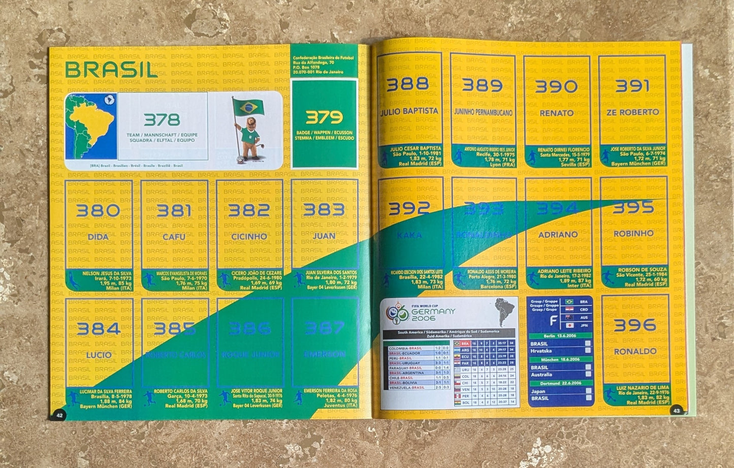 2006 World Cup Panini Official Album (Blank) - Near Mint Condition