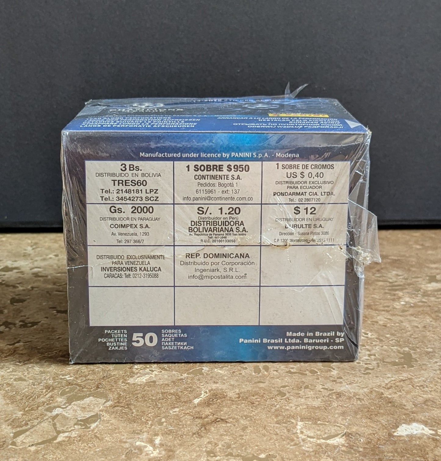 2013/14 Panini Champions League Sticker Box (50 Packs) (Made In Brazil)
