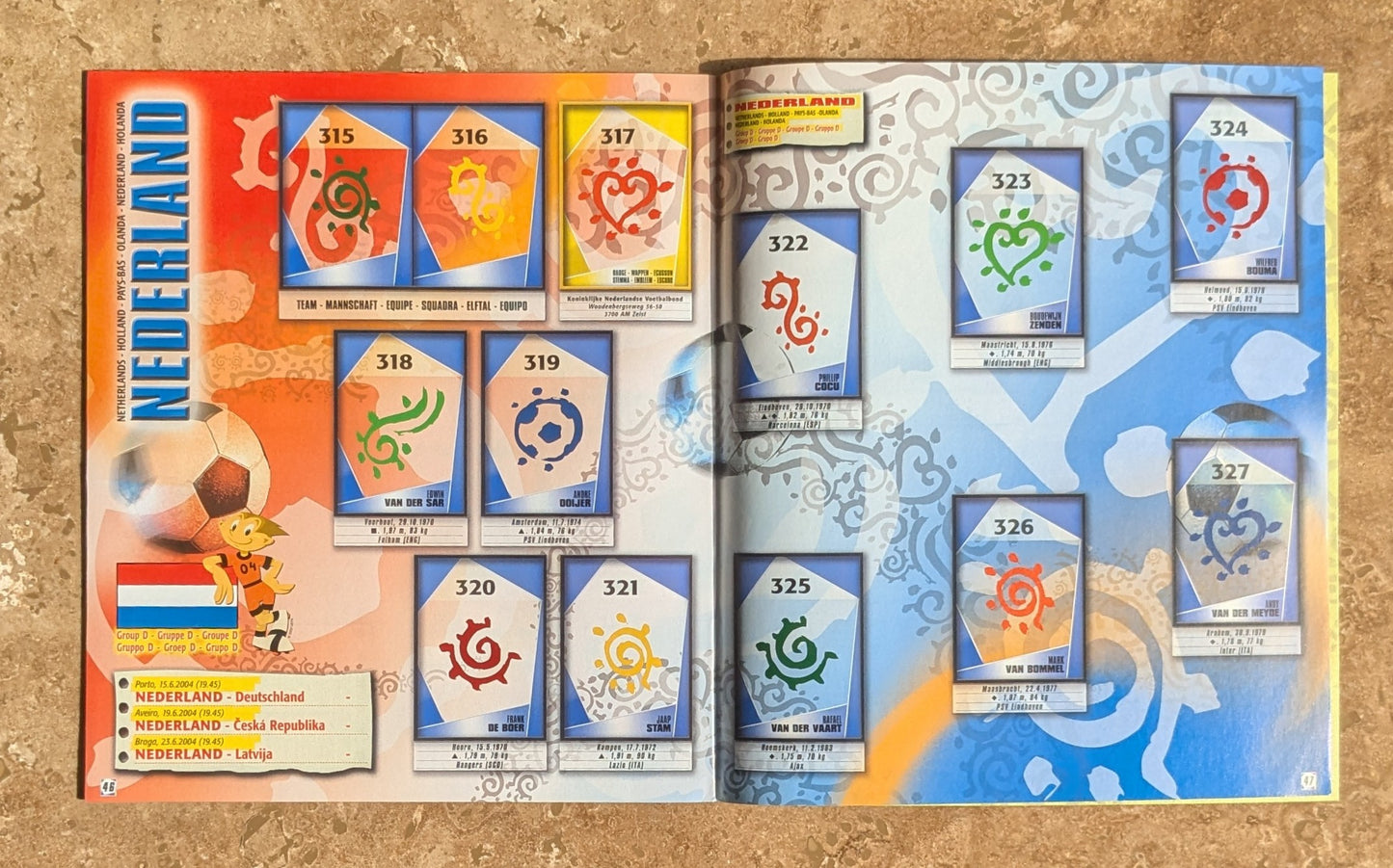 2004 Euros Official Panini Sticker Album (Blank) - Near Mint Condition